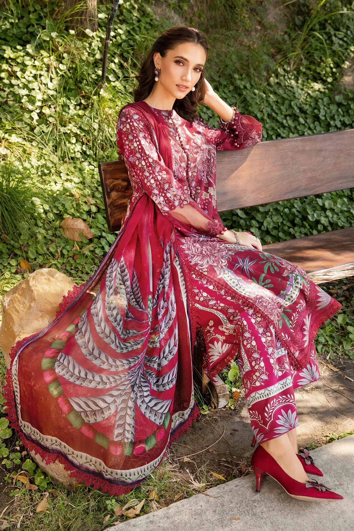 3 Piece Unstitched Lawn Suit | MPT-2514-B