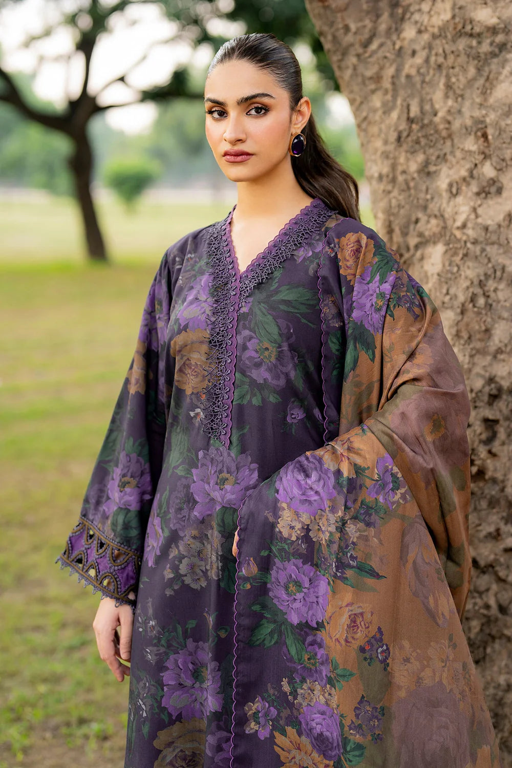 Baroque Embroidered Lawn Unstitched Suit SF-723 - SBC