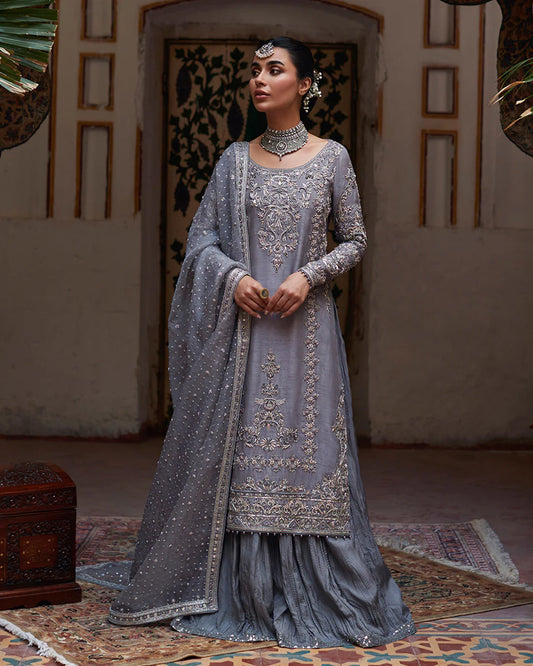 Faiza Saqlain Embellished Suit | Dila | SLC