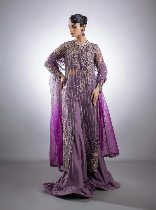 Zainab Chottani Unstitched Embellished Suit | Mauve Dreams | SLC