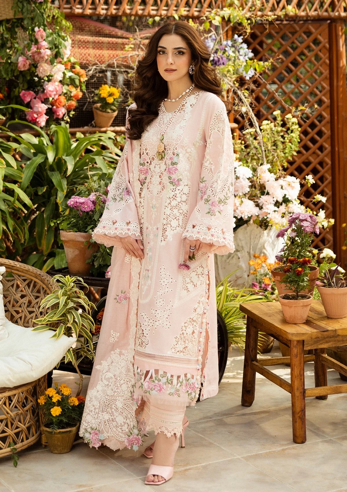 Elaf Luxury Lawn Unstitched Suit ELM#2A - Mahgul - SBC