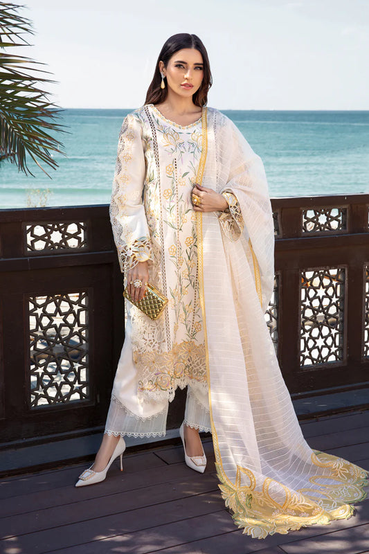 Rang Rasiya 3 Piece Unstitched Embroidered Lawn Suit Norah | SML