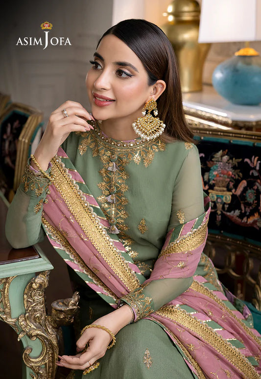 ASIM JOFA AJJM-19 EMBROIDERED CHIFFON - SFC