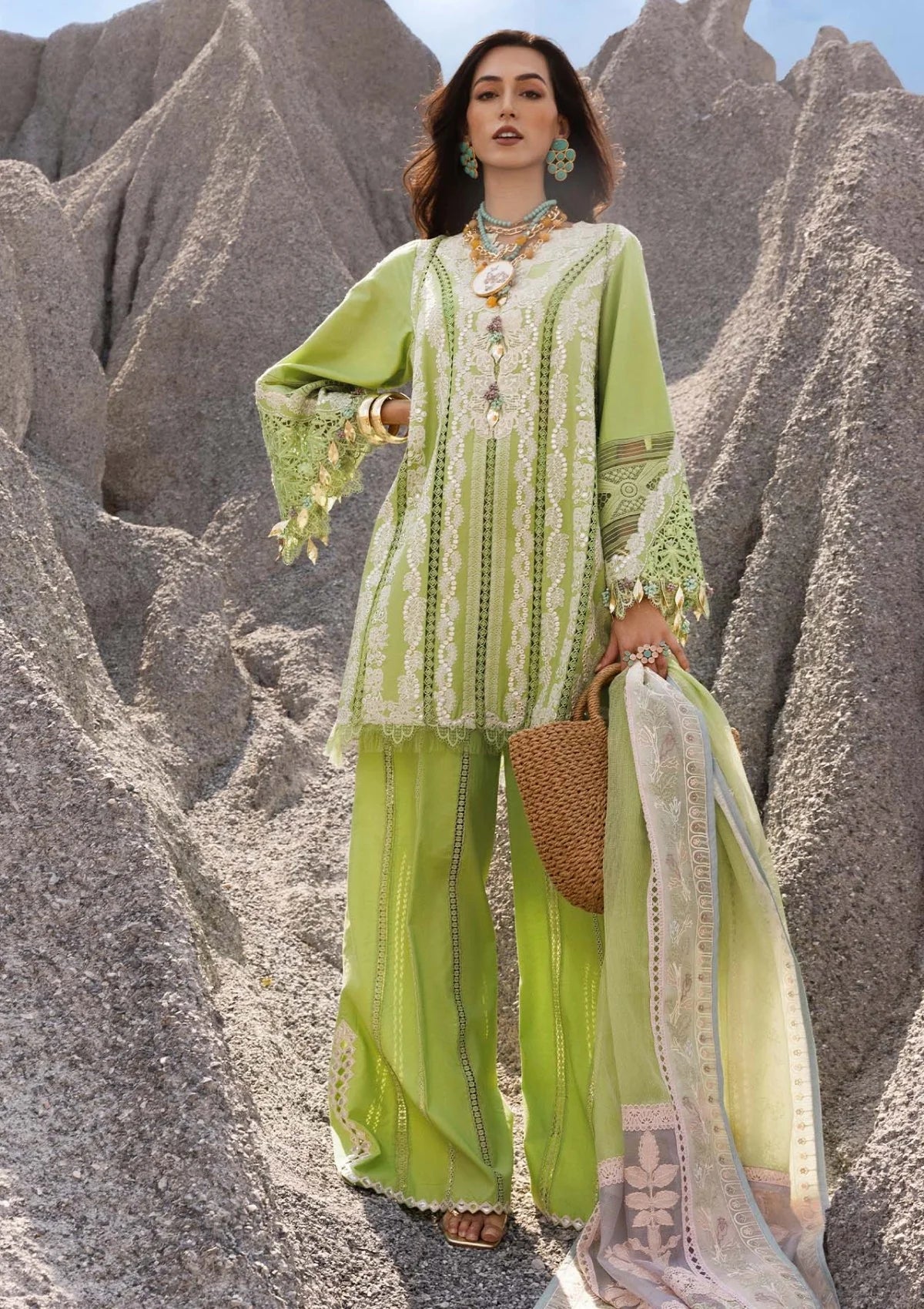 Saira Shakira 3 Piece Unstitched Luxury Lawn Suit - NADINE-B | SML