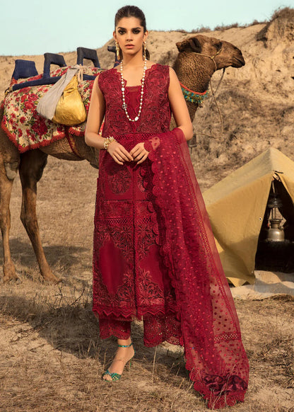 Saira Shakira Luxury Lawn Unstitched Suit Rouge - SBC
