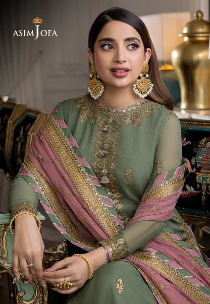 ASIM JOFA AJJM-19 EMBROIDERED CHIFFON - SFC