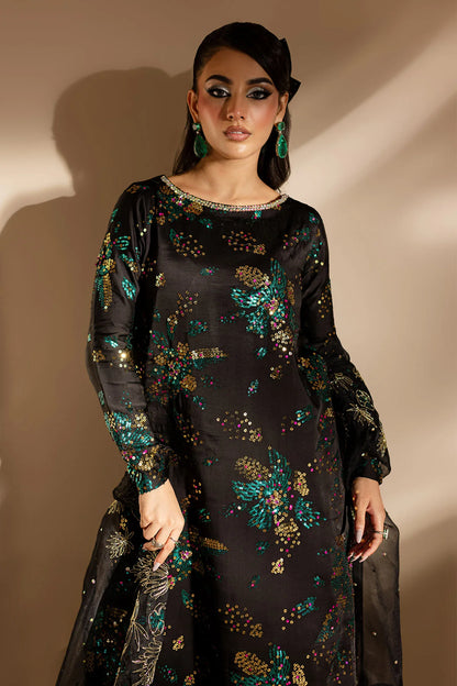 Nureh Unstitched Embellished Suit | TW-02 Golden Stardust | SLC