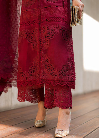 Saira Shakira Luxury Lawn Unstitched Suit Rouge - SBC