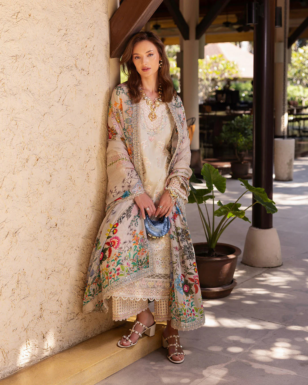 Faiza Saqlain 3 Piece Unstitched Luxury Lawn Suit - Delilah | SML