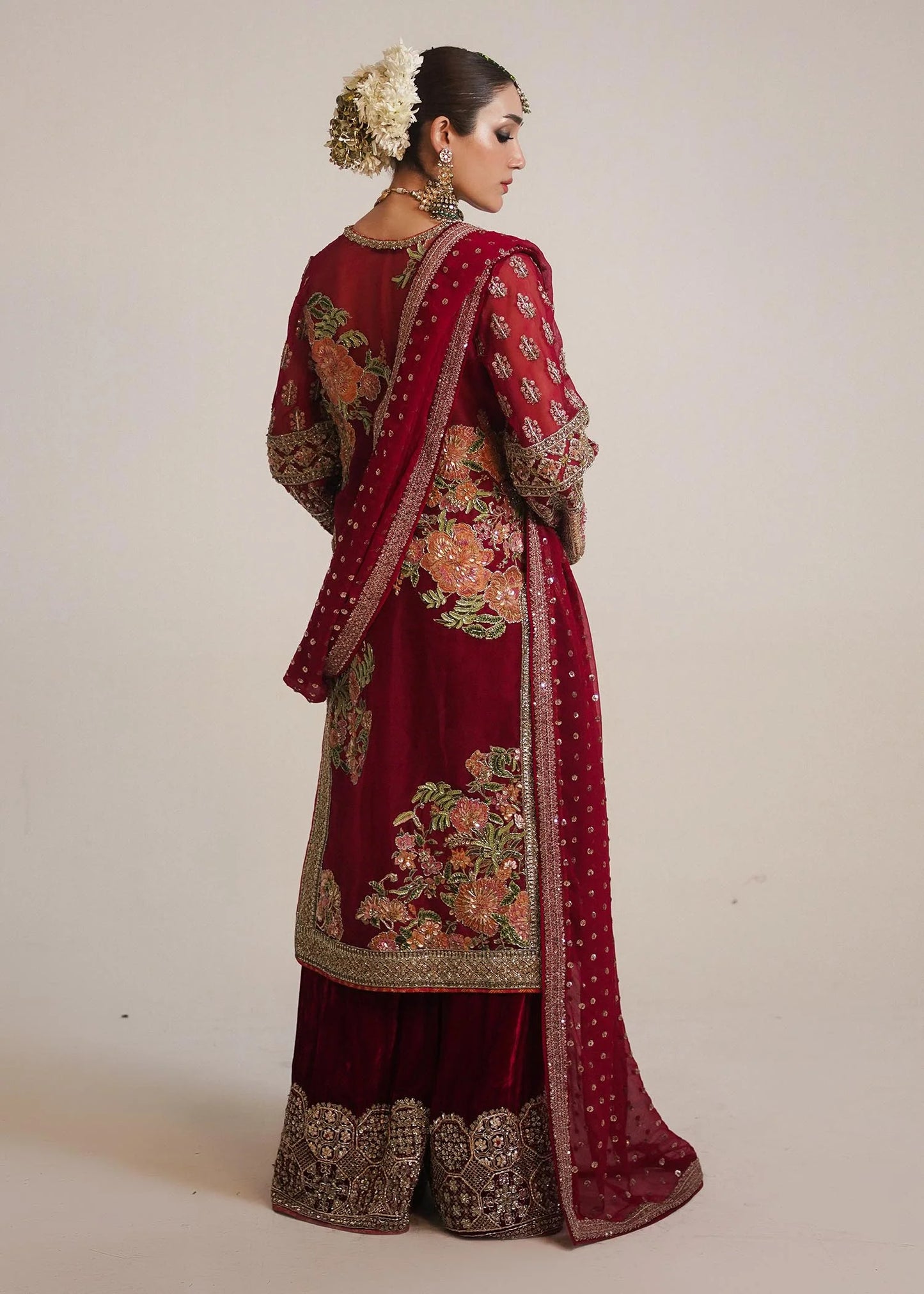 Hussain Rehar Unstitched Embellished Suit | Laali | SLC
