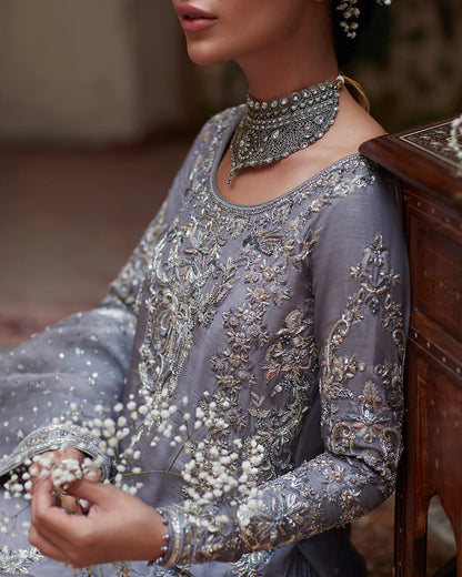 Faiza Saqlain Embellished Suit | Dila | SLC