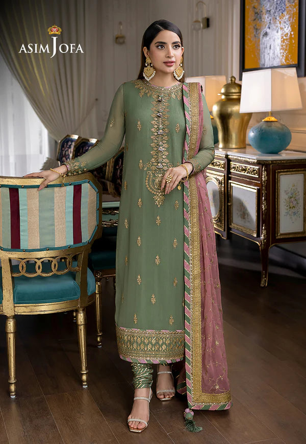 ASIM JOFA AJJM-19 EMBROIDERED CHIFFON - SFC