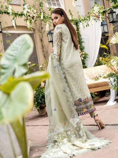 Maryam Hussain Embroidered Lawn Unstitched Suit - SBC