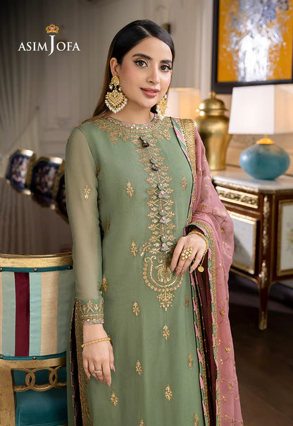 ASIM JOFA AJJM-19 EMBROIDERED CHIFFON - SFC