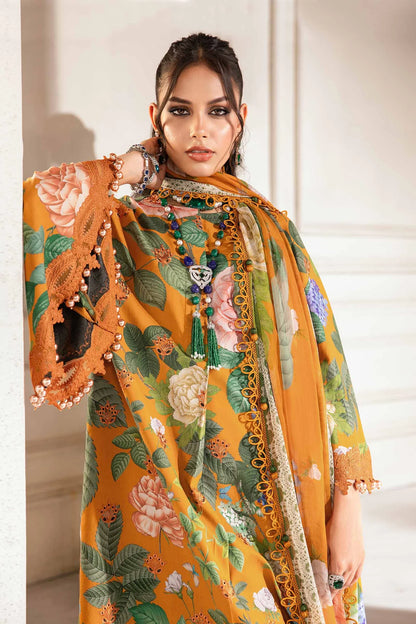 3 Piece Unstitched suit| MPT-2210-B
