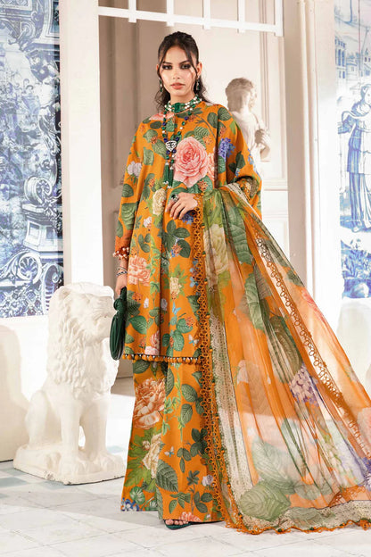 3 Piece Unstitched suit| MPT-2210-B