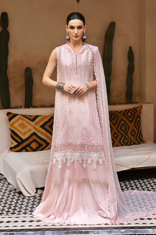 3 Piece Unstitched Embroidered Lawn Suit | D-2511-A | SML