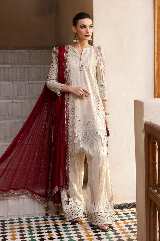 3 Piece Unstitched Embroidered Lawn Suit | D-2511-B | SML