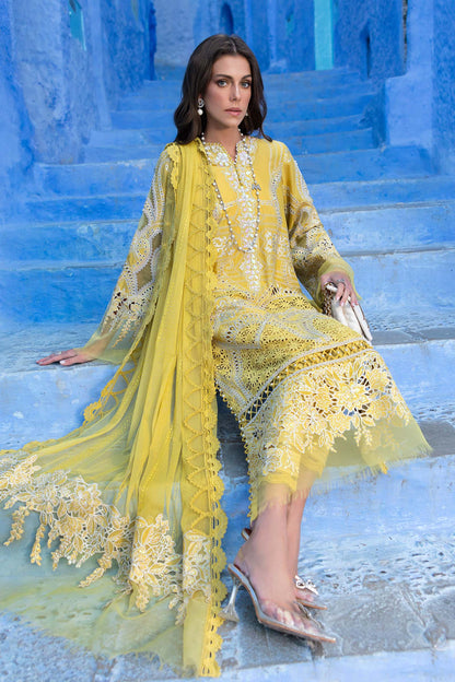 3 Piece Unstitched Embroidered Lawn Suit | D-2512-A | SML
