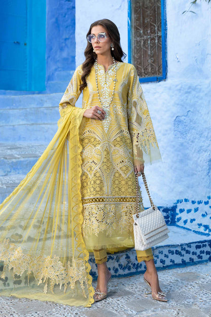 3 Piece Unstitched Embroidered Lawn Suit | D-2512-A | SML