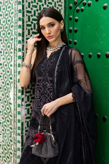 3 Piece Unstitched Embroidered Lawn Suit | D-2512-B | SML