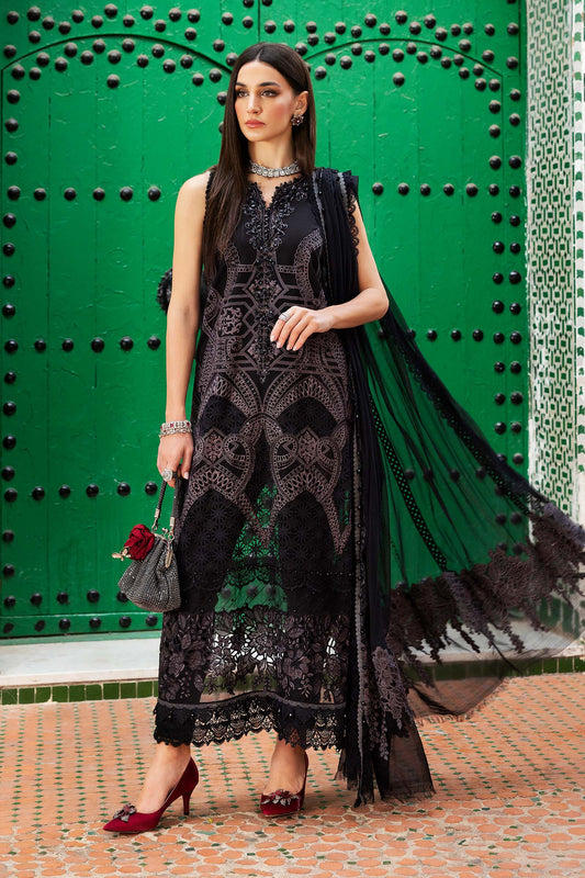 3 Piece Unstitched Embroidered Lawn Suit | D-2512-B | SML