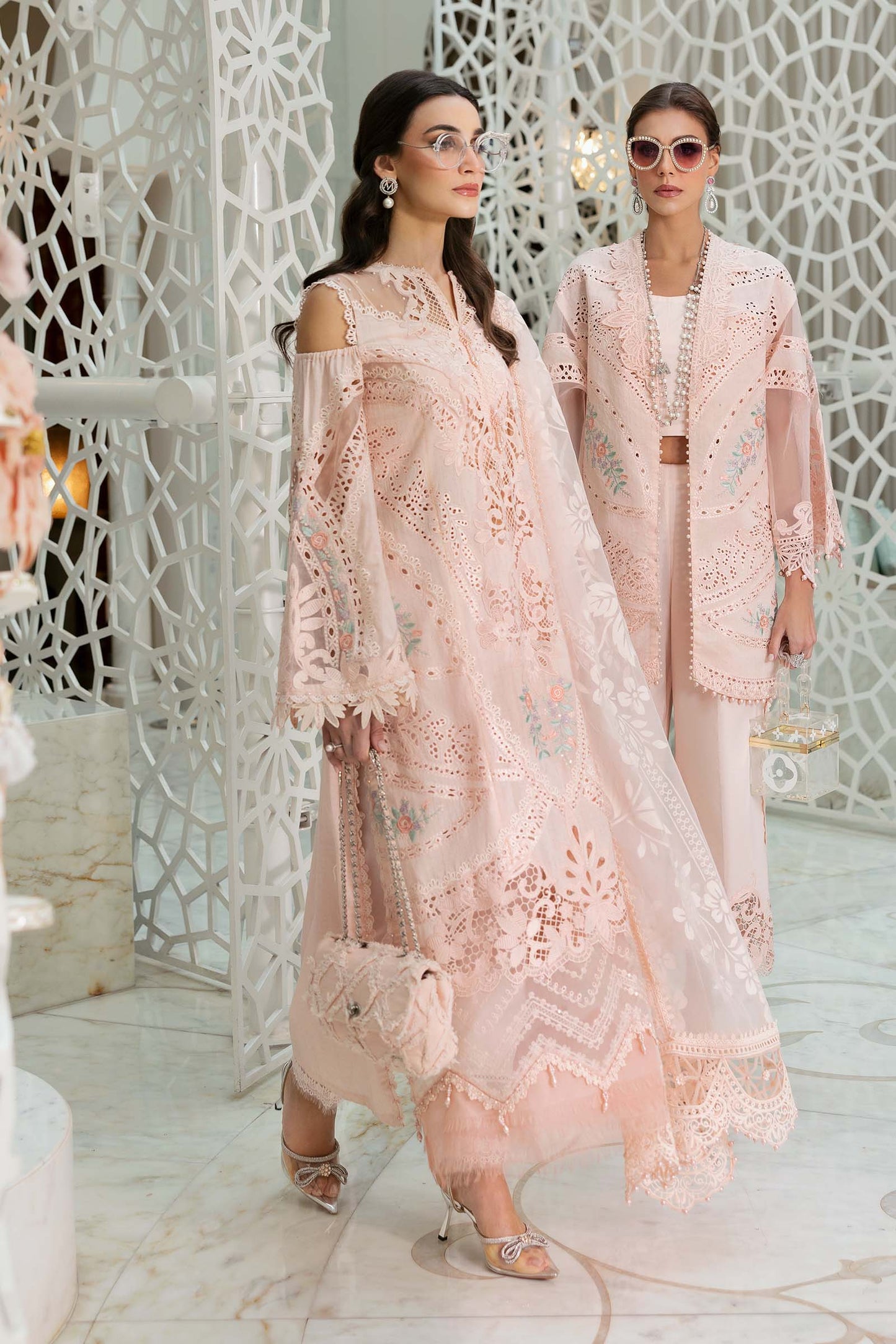3 Piece Unstitched Embroidered Dobby Lawn Suit | D-2513-A | SML