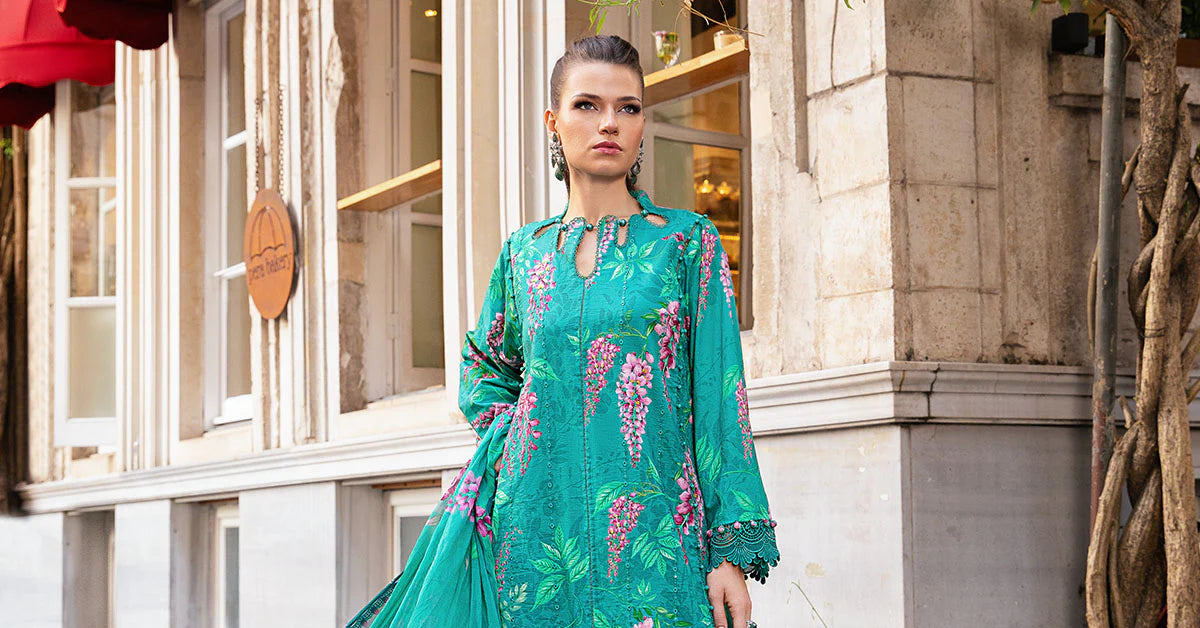 MARIA.B. 3 Piece Unstitched Suit | MPT-2301-A