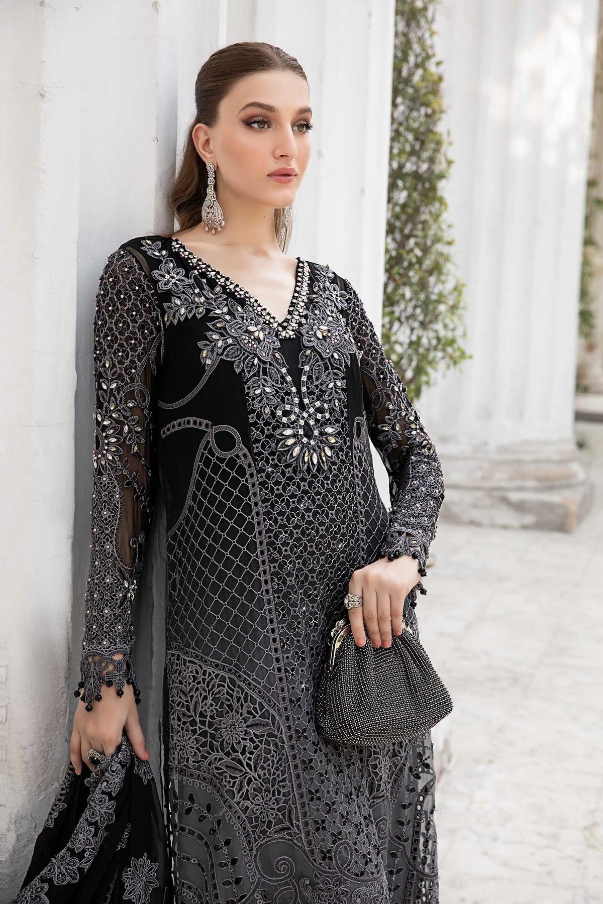 Unstitched Embroidered Chiffon Suit | MPC-24-101 | SLC