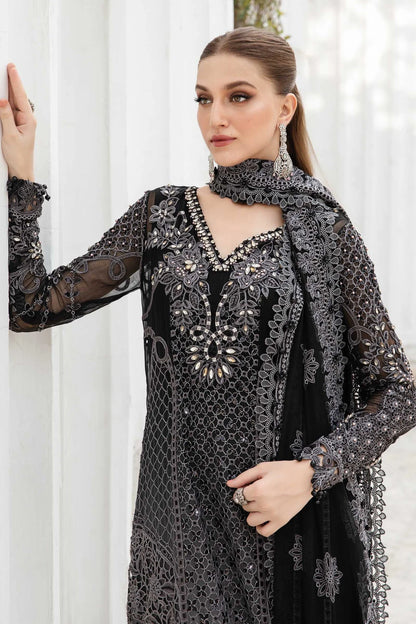 Unstitched Embroidered Chiffon Suit | MPC-24-101 | SLC