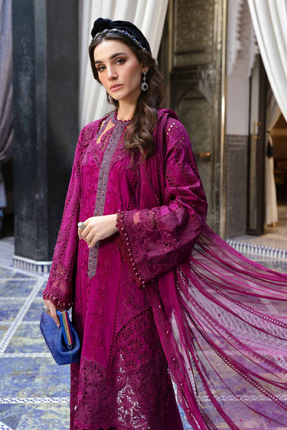 3 Piece Unstitched Embroidered Lawn Suit | D-2502-B | SML