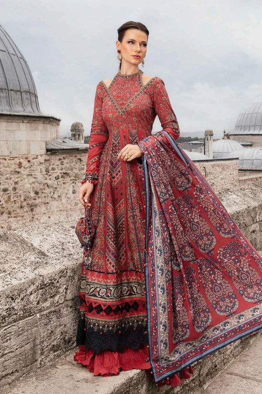 MARIA.B. 3 Piece Unstitched Suit | MPT-2302-B