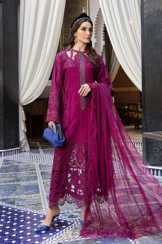 3 Piece Unstitched Embroidered Lawn Suit | D-2502-B | SML