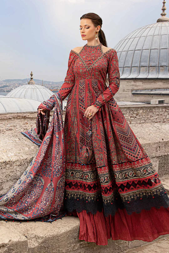 MARIA.B. 3 Piece Unstitched Suit | MPT-2302-B