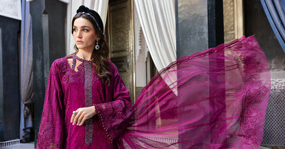 3 Piece Unstitched Embroidered Lawn Suit | D-2502-B | SML