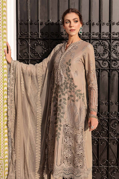 3 Piece Unstitched Embroidered Lawn Suit | D-2503-A | SML
