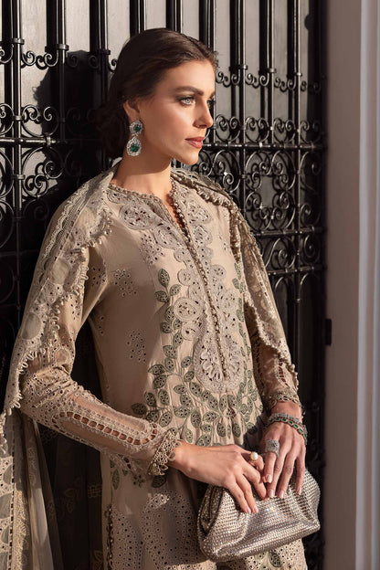 3 Piece Unstitched Embroidered Lawn Suit | D-2503-A | SML