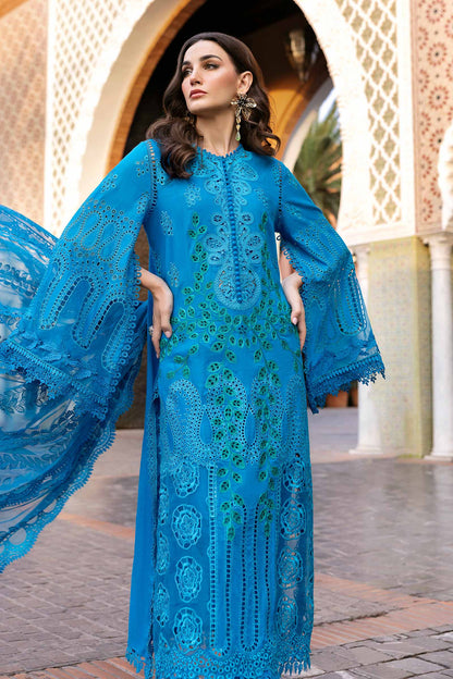 3 Piece Unstitched Embroidered Lawn Suit | D-2503-B | SML