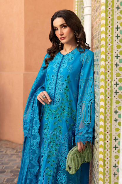 3 Piece Unstitched Embroidered Lawn Suit | D-2503-B | SML