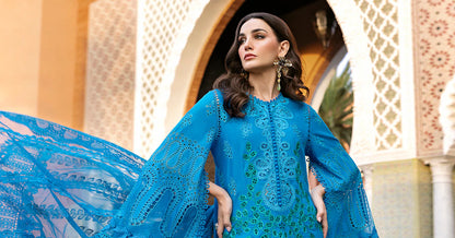 3 Piece Unstitched Embroidered Lawn Suit | D-2503-B | SML