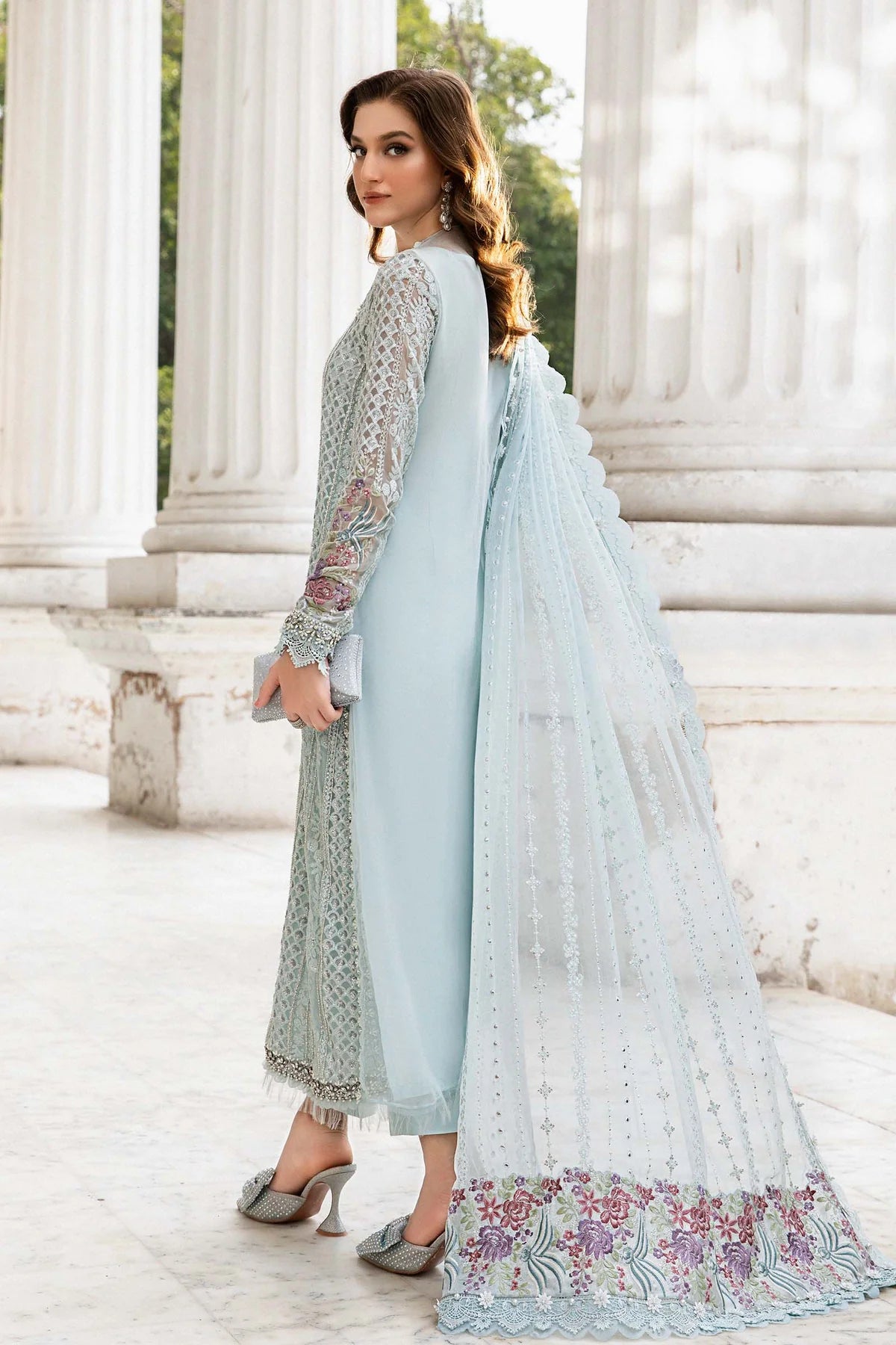 Unstitched Embroidered Chiffon Suit | MPC-24-103 | SLC