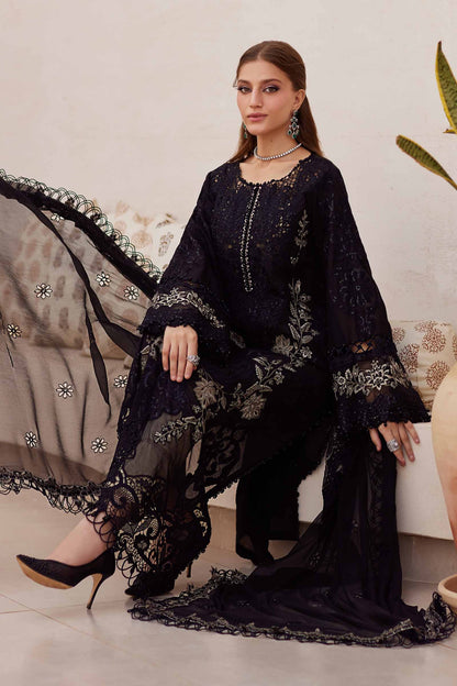 Maria.B 3 Piece Unstitched Embroidered Lawn Suit | EL-25-03