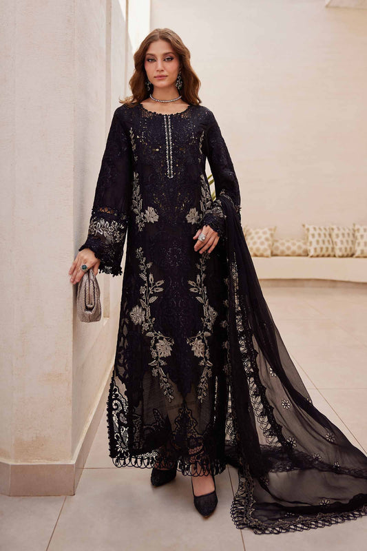 Maria.B 3 Piece Unstitched Embroidered Lawn Suit | EL-25-03