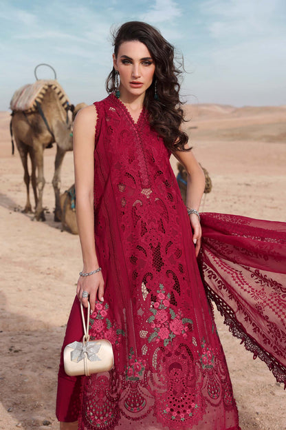 3 Piece Unstitched Embroidered Lawn Suit | D-2504-A | SML