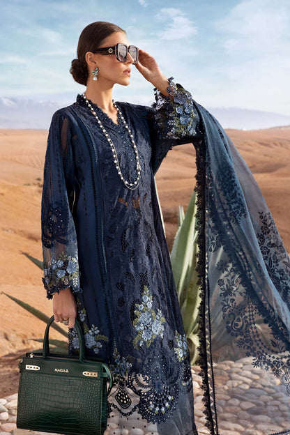 3 Piece Unstitched Embroidered Lawn Suit | D-2504-B | SML