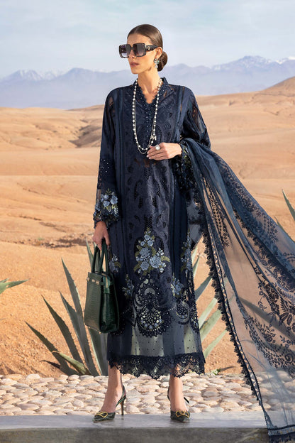 3 Piece Unstitched Embroidered Lawn Suit | D-2504-B | SML