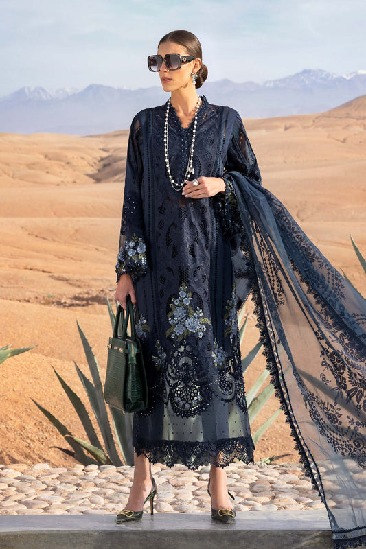 3 Piece Unstitched Embroidered Lawn Suit | D-2504-B | SML