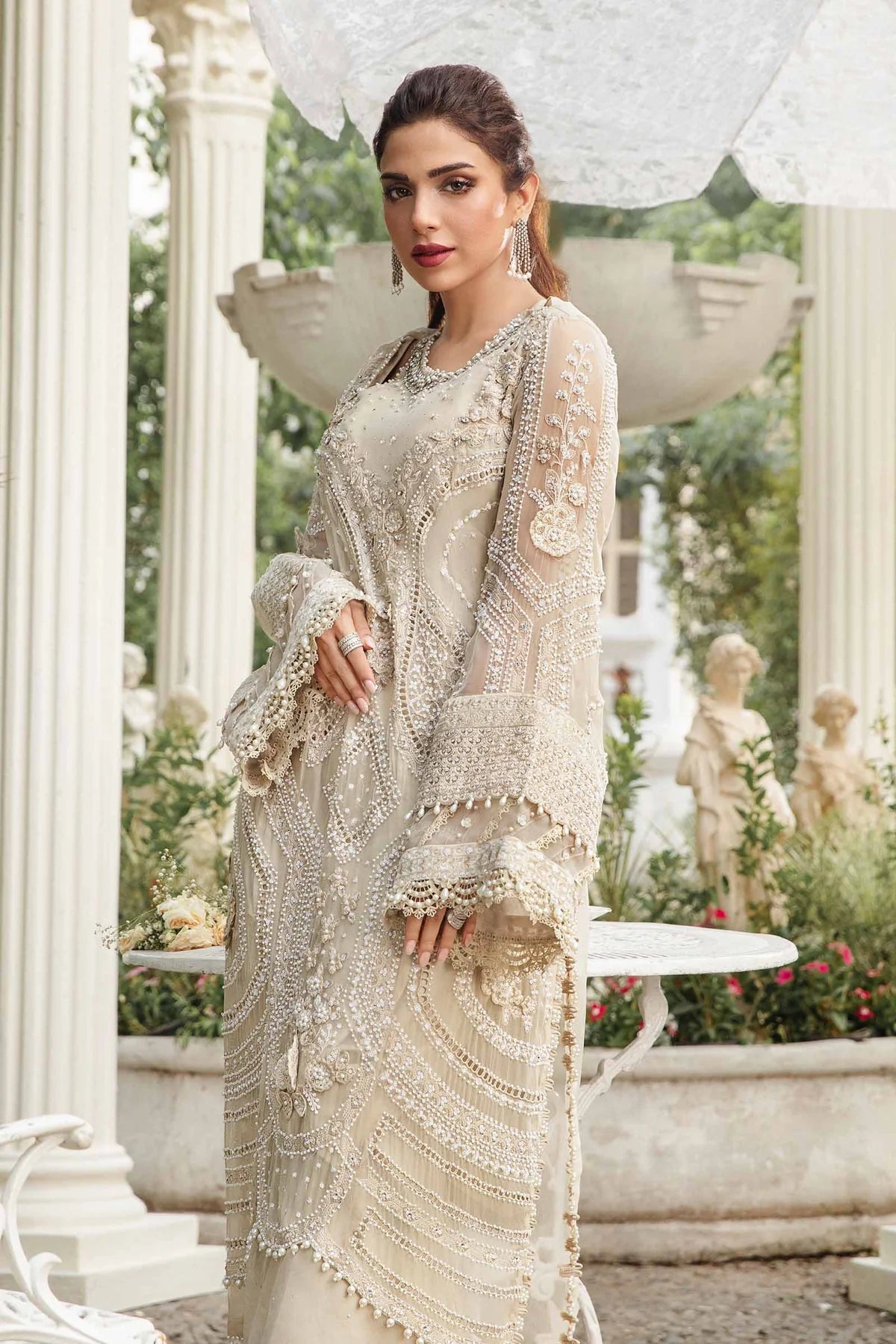 Unstitched Embroidered Chiffon Suit | MPC-24-104 | SLC