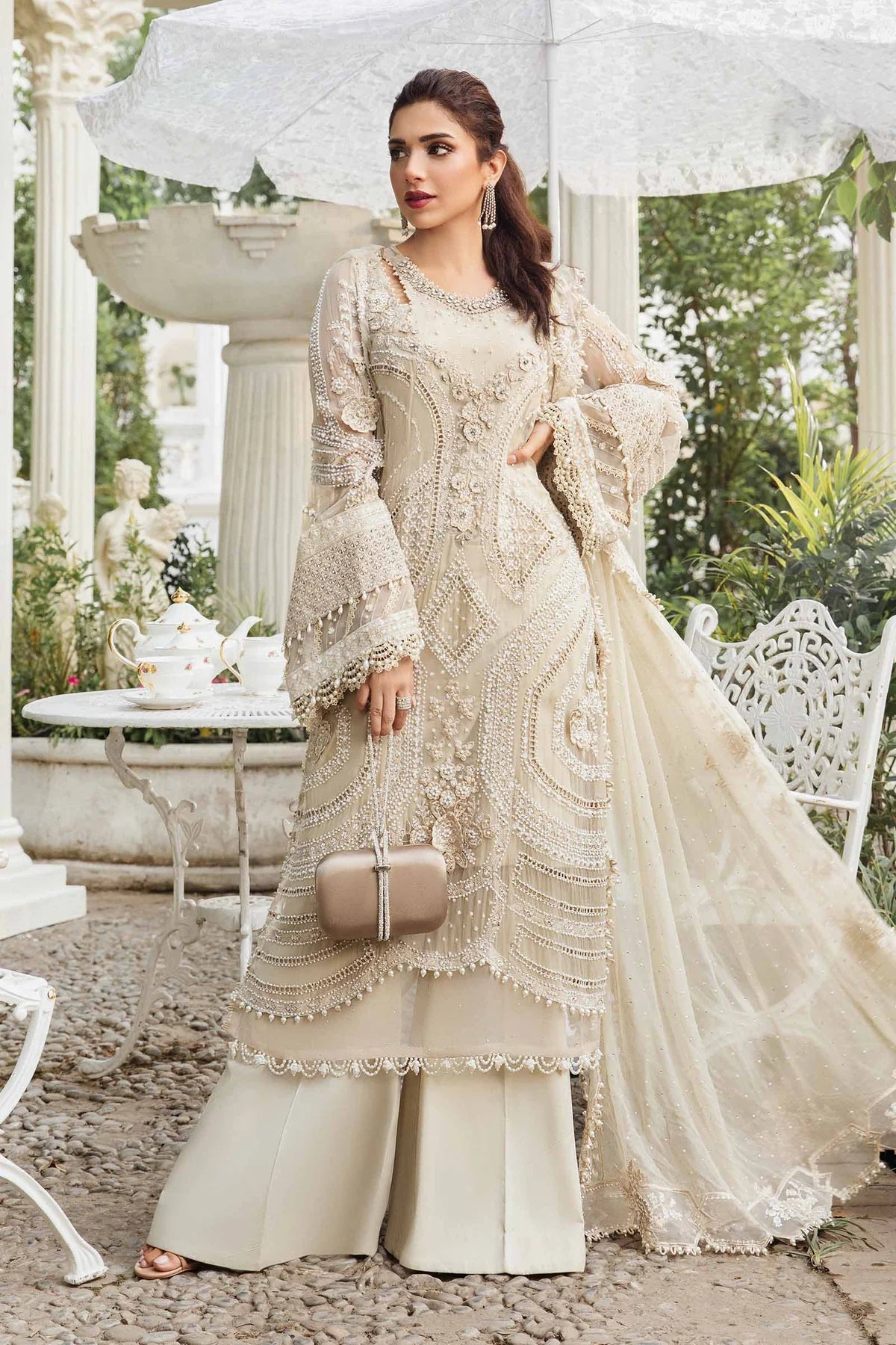 Unstitched Embroidered Chiffon Suit | MPC-24-104 | SLC