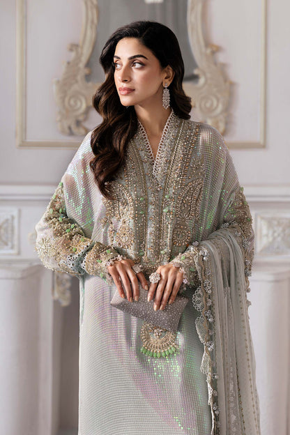 Maria.B 3 Piece Unstitched Embroidered Chiffon Suit | BD-3005 | SLC